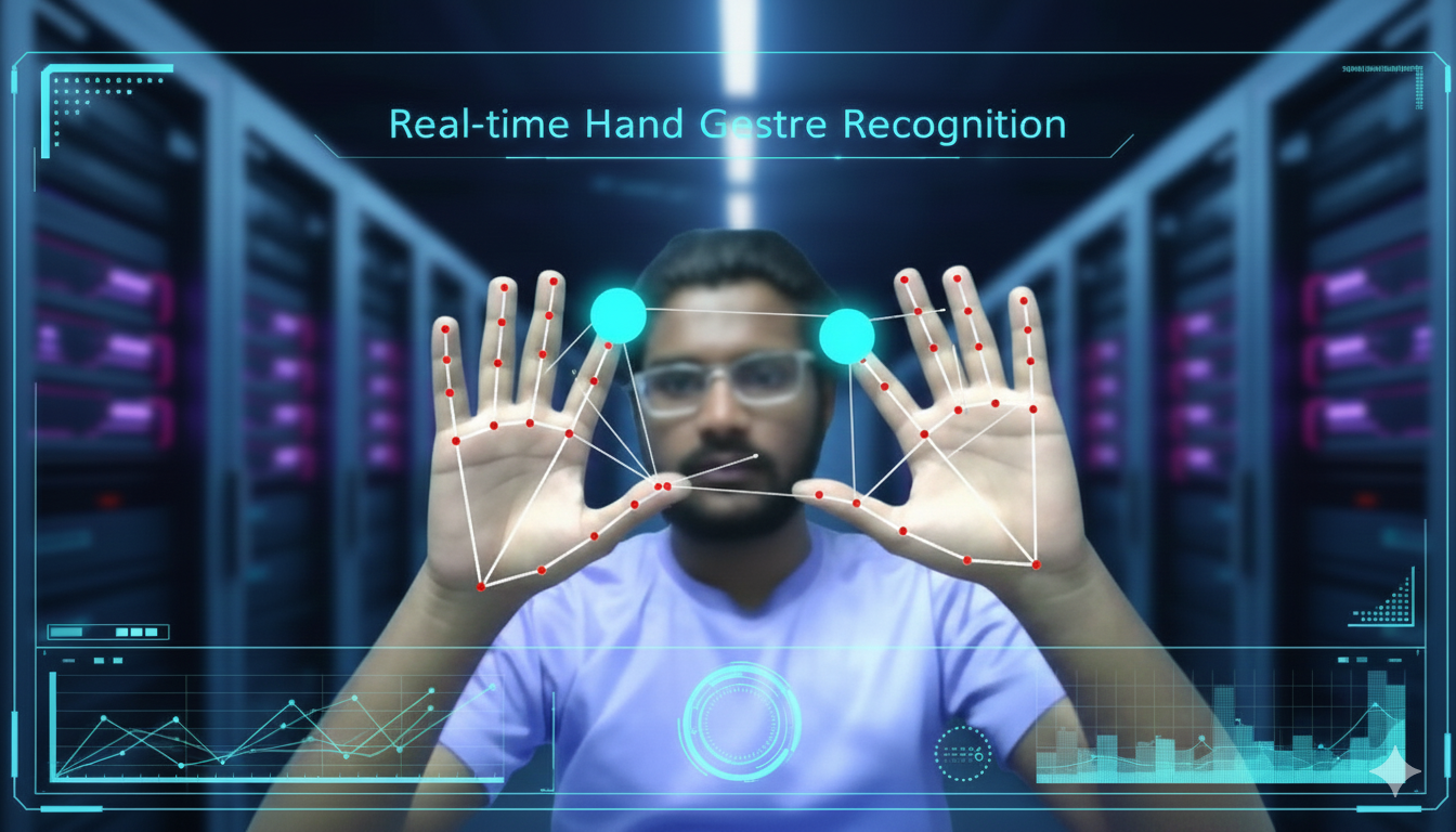 Moving Robot Arm Controlled by Hand Gestures