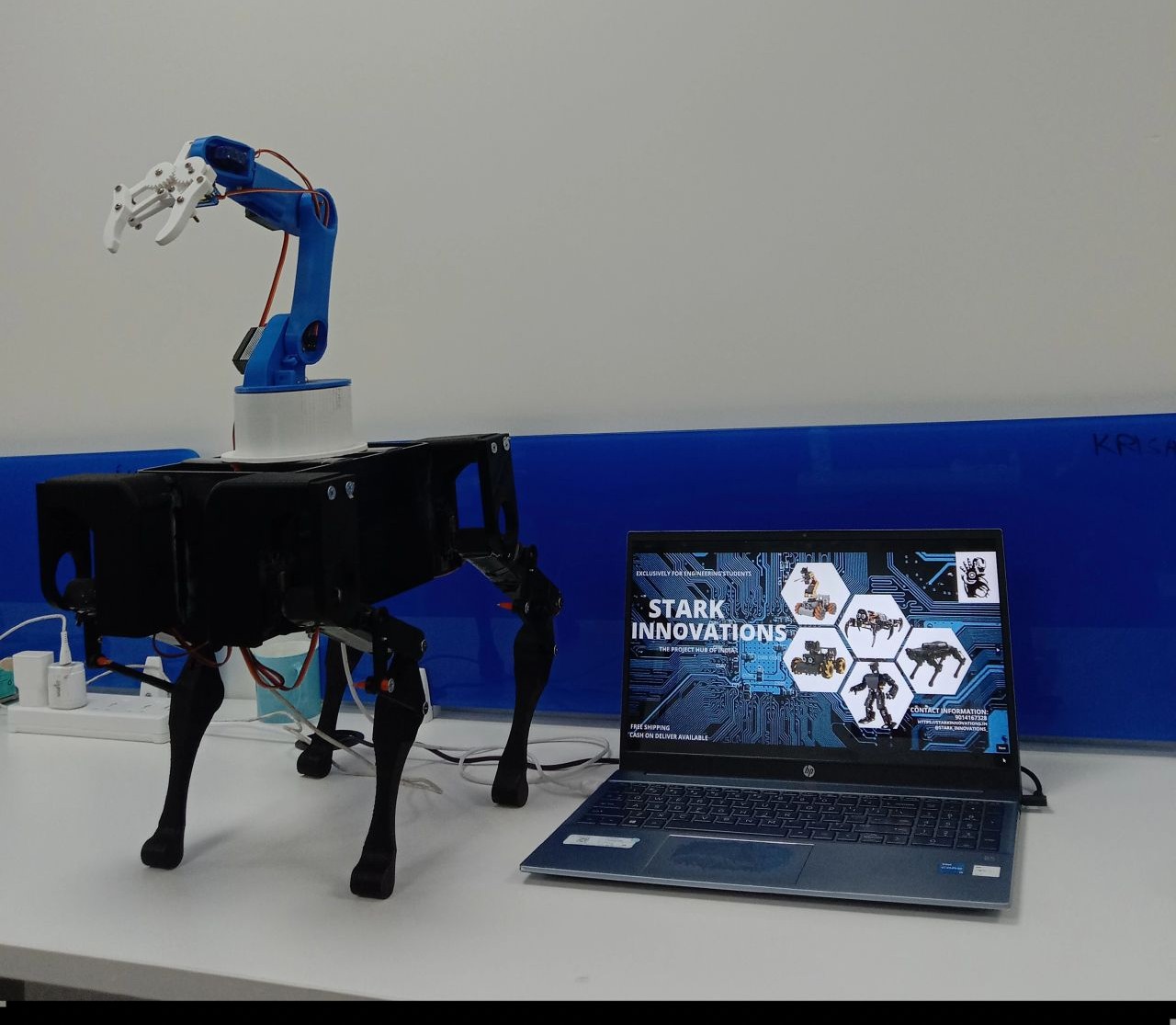 Autonomous Quadruped with Robotic Arm